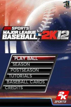 Major League Baseball 2K12 (USA) screen shot title